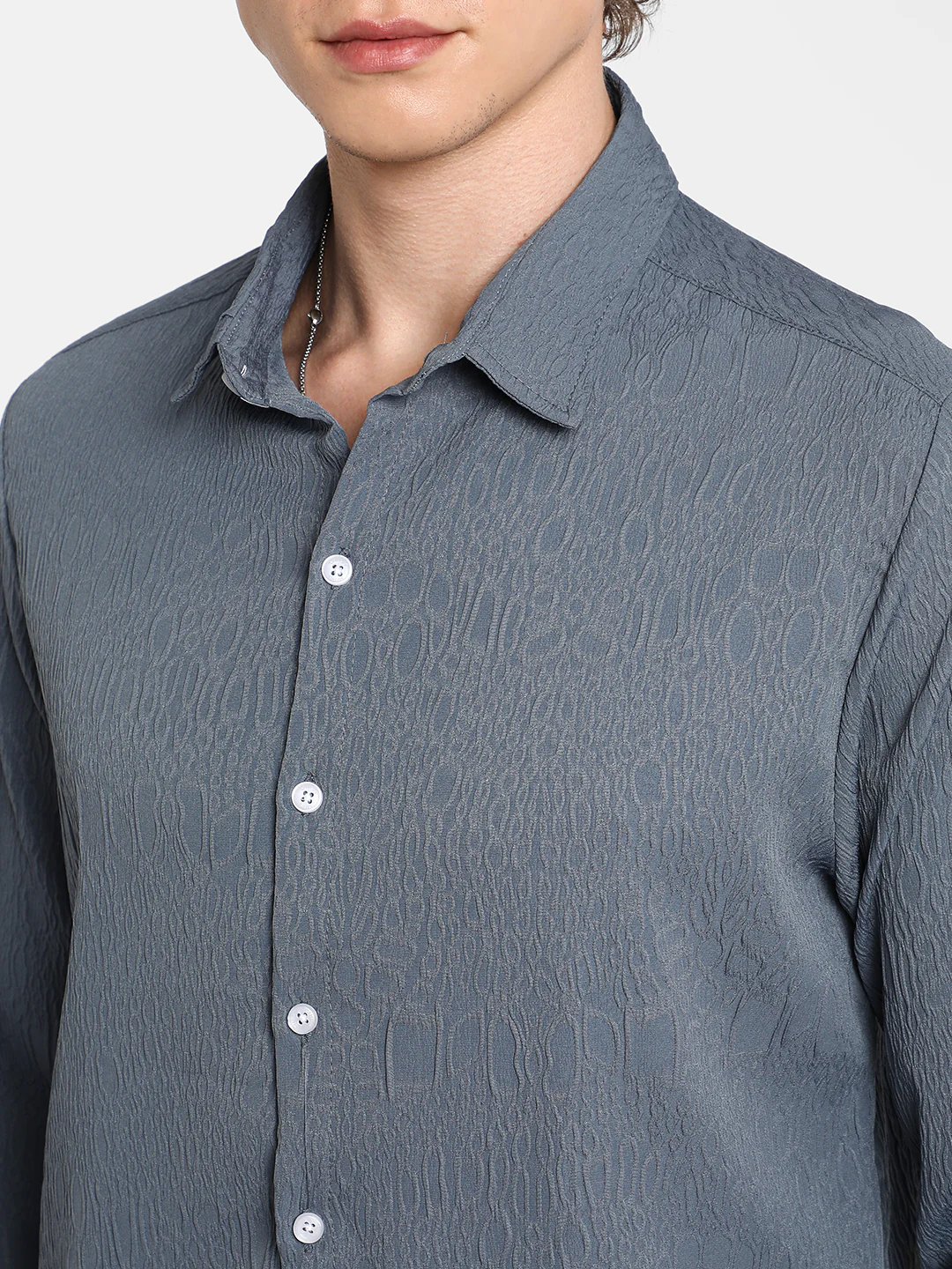 Abstract-Textured Shirt - Image 14