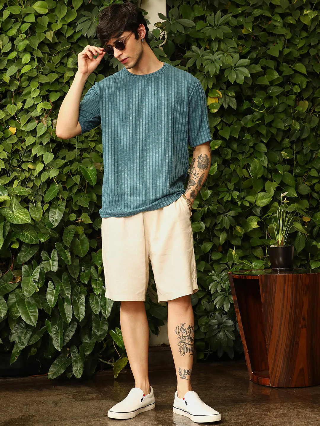 Sugarcane-Ribbed Oversized T-Shirt - Image 6