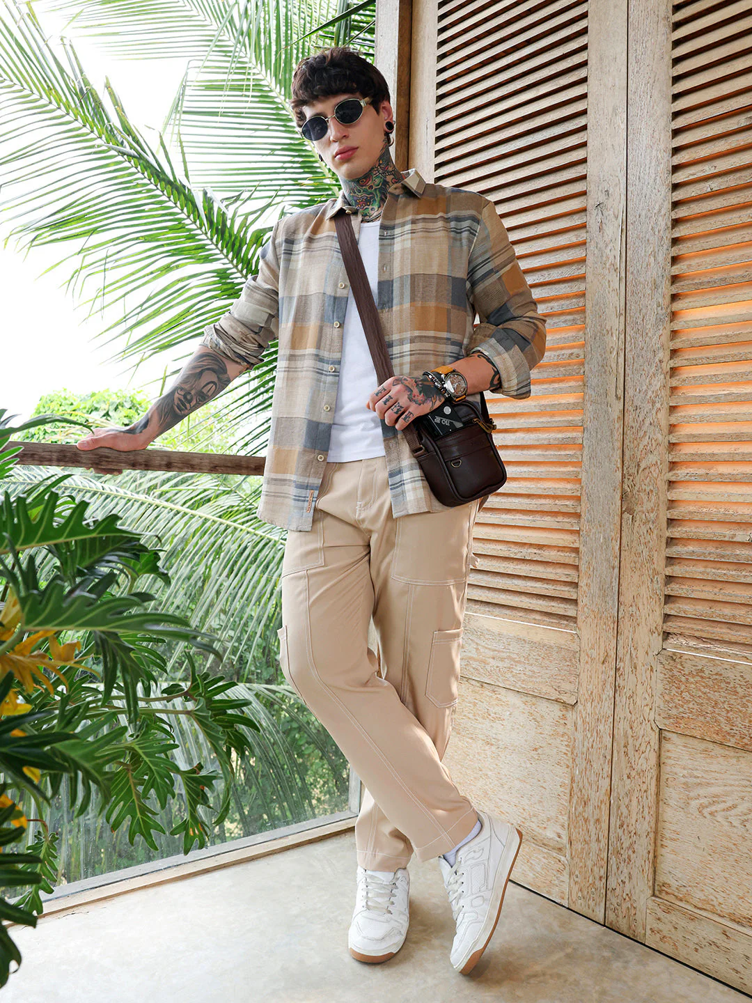 Gradient-Plaid Regular Shirt - Image 6