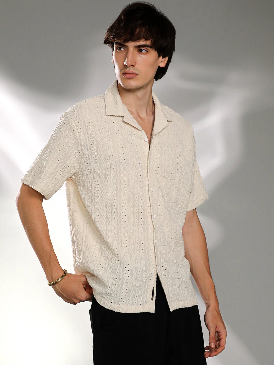 Aztec-Textured Shirt - Image 3