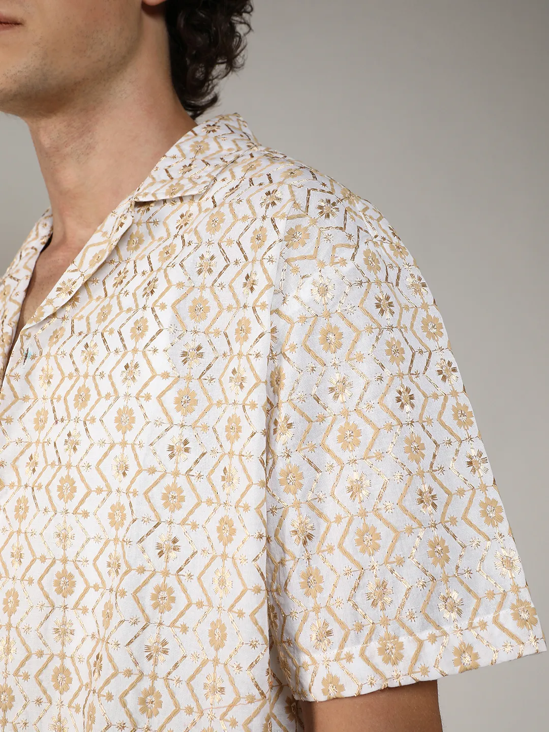 Embroidered Geometric Shirt - Image 11