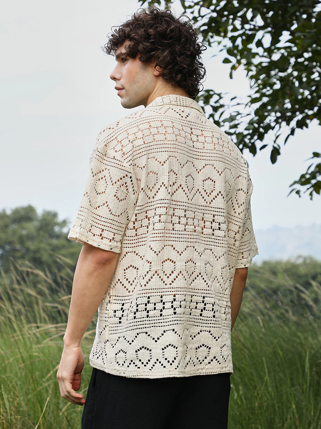 Bohemian Oversized Polo T-Shirt - Image 4
