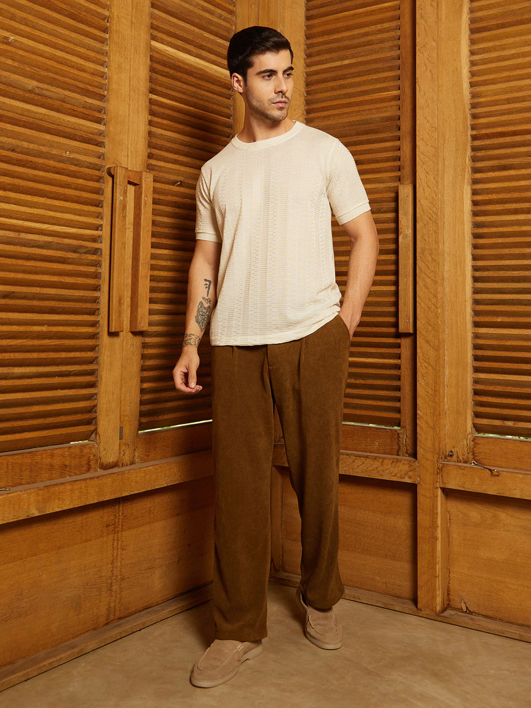 Dash-Ribbed T-Shirt - Image 5