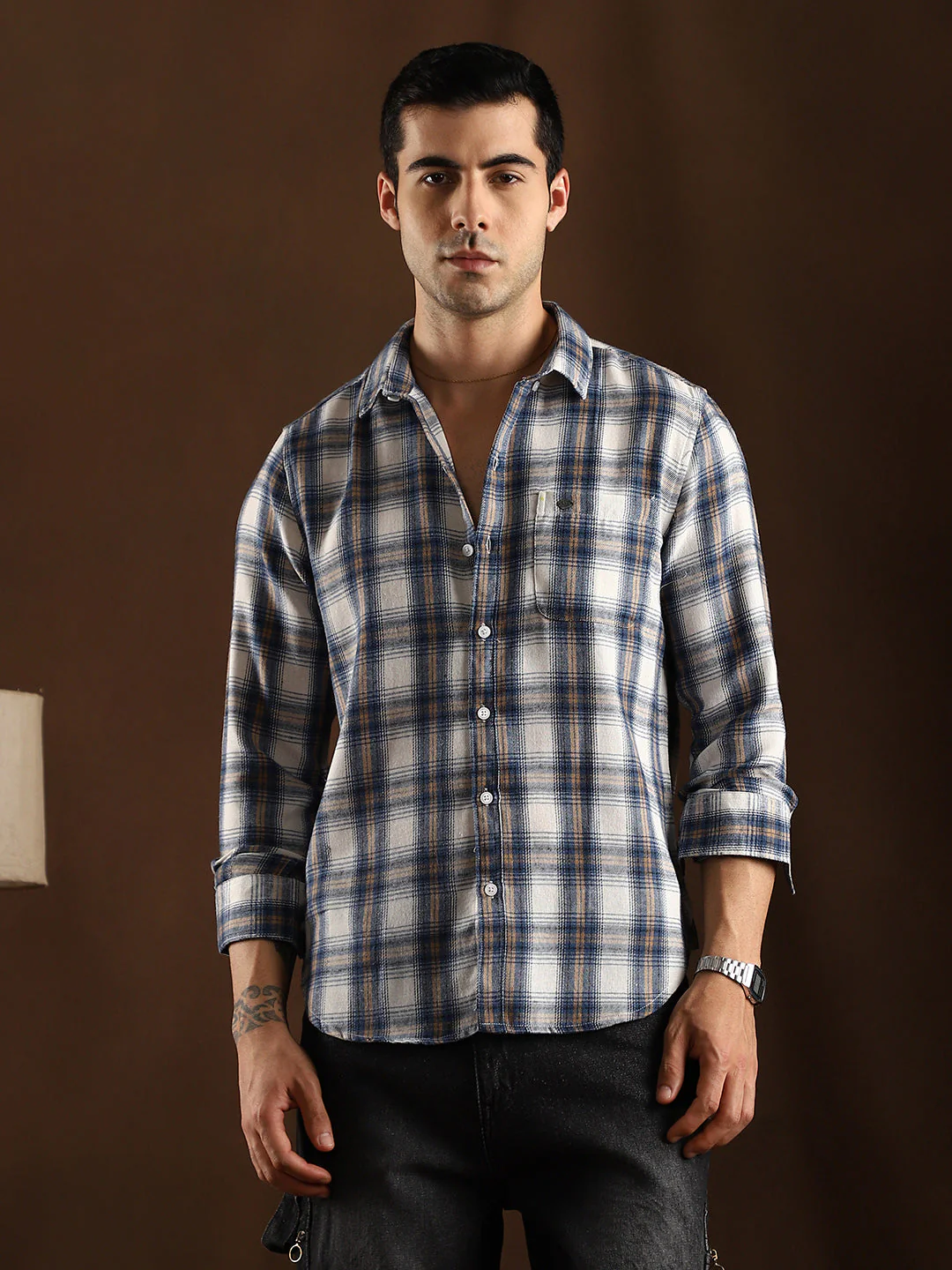 Gradient-Check Regular Shirt - Image 2