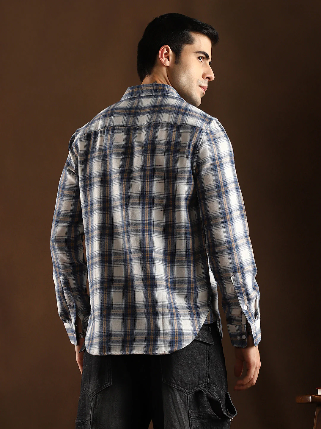 Gradient-Check Regular Shirt - Image 4