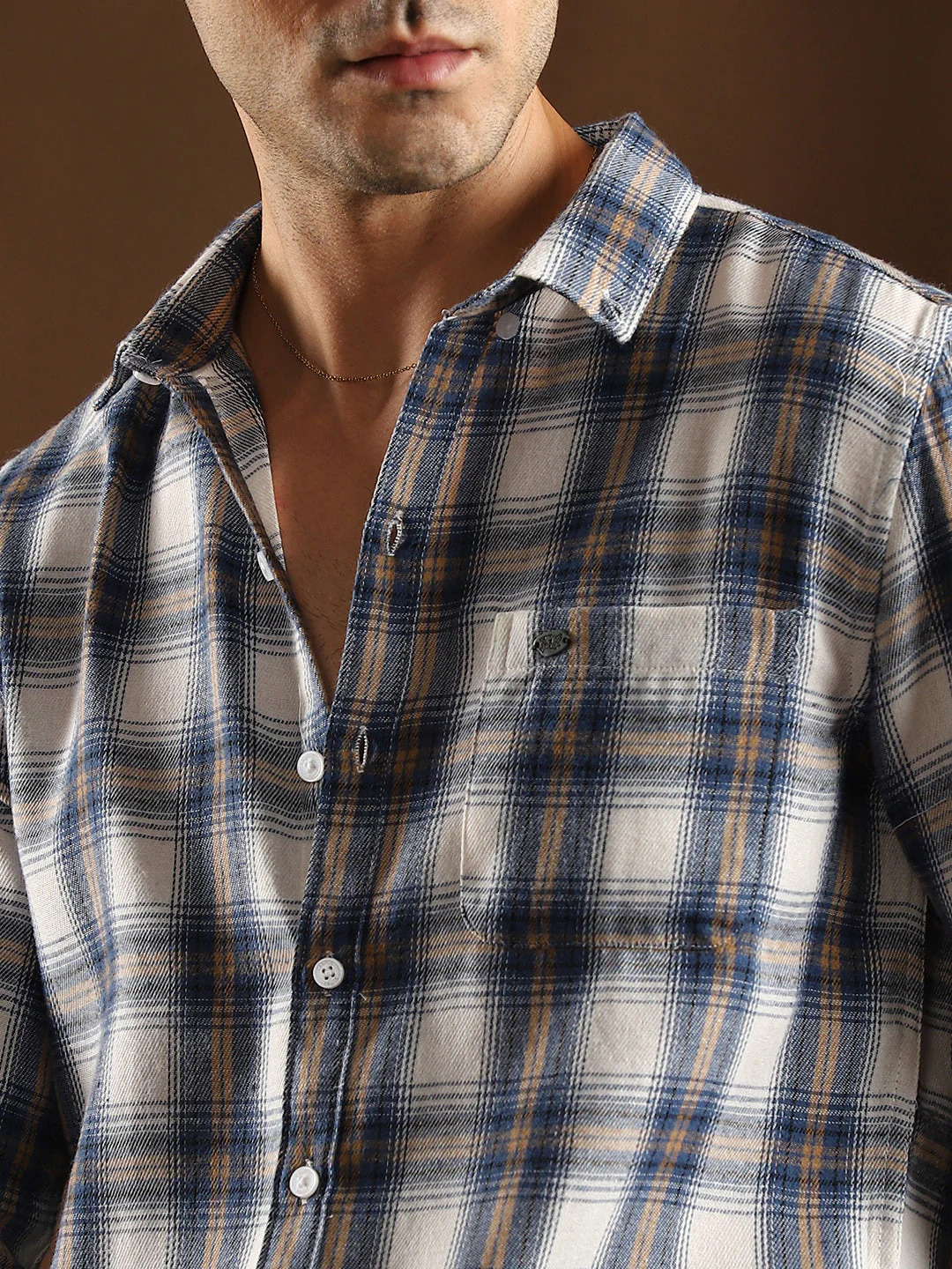Gradient-Check Regular Shirt - Image 7
