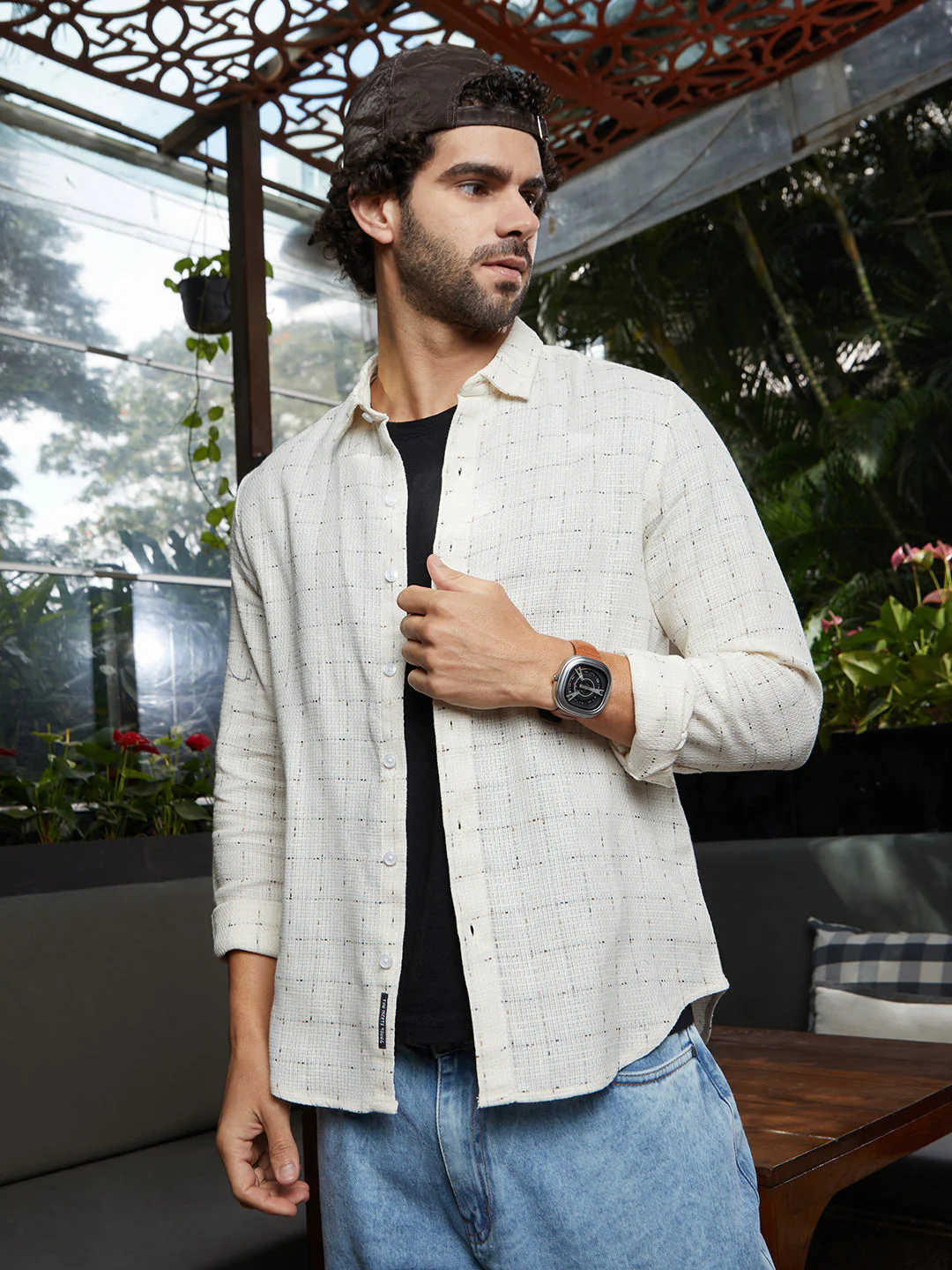 Ditsy Grid Shirt