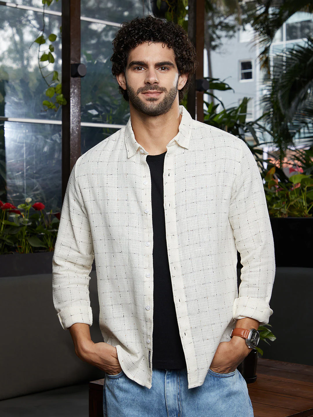 Ditsy Grid Shirt - Image 2