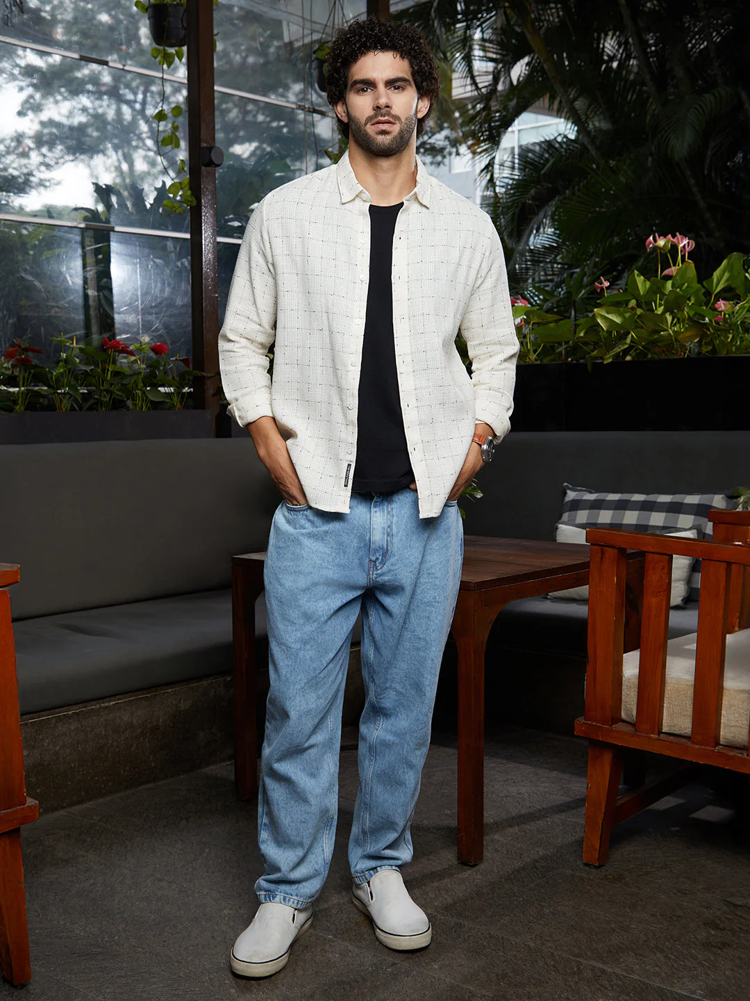 Ditsy Grid Shirt - Image 5