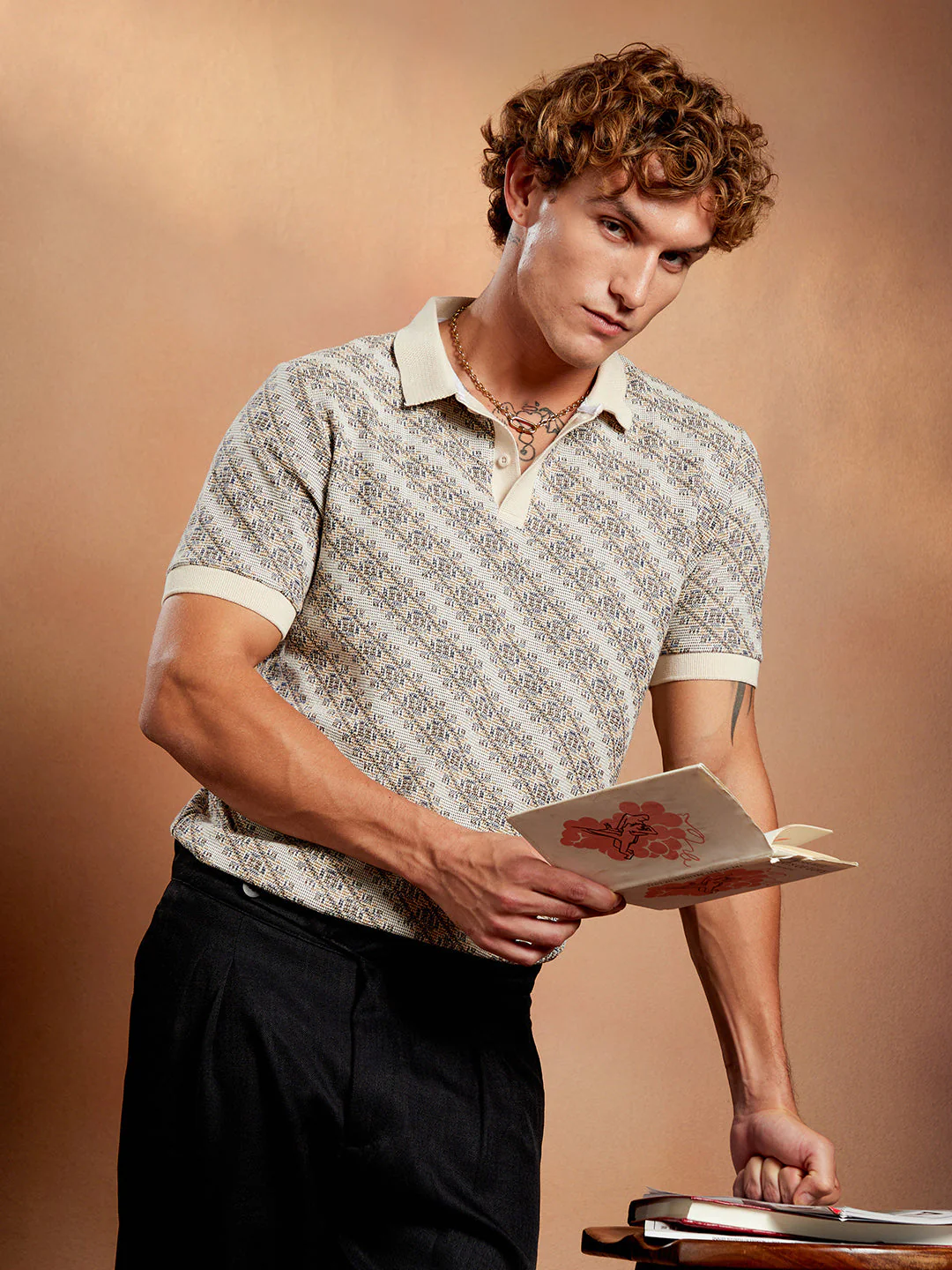 Flora-Slant Polo T-Shirt