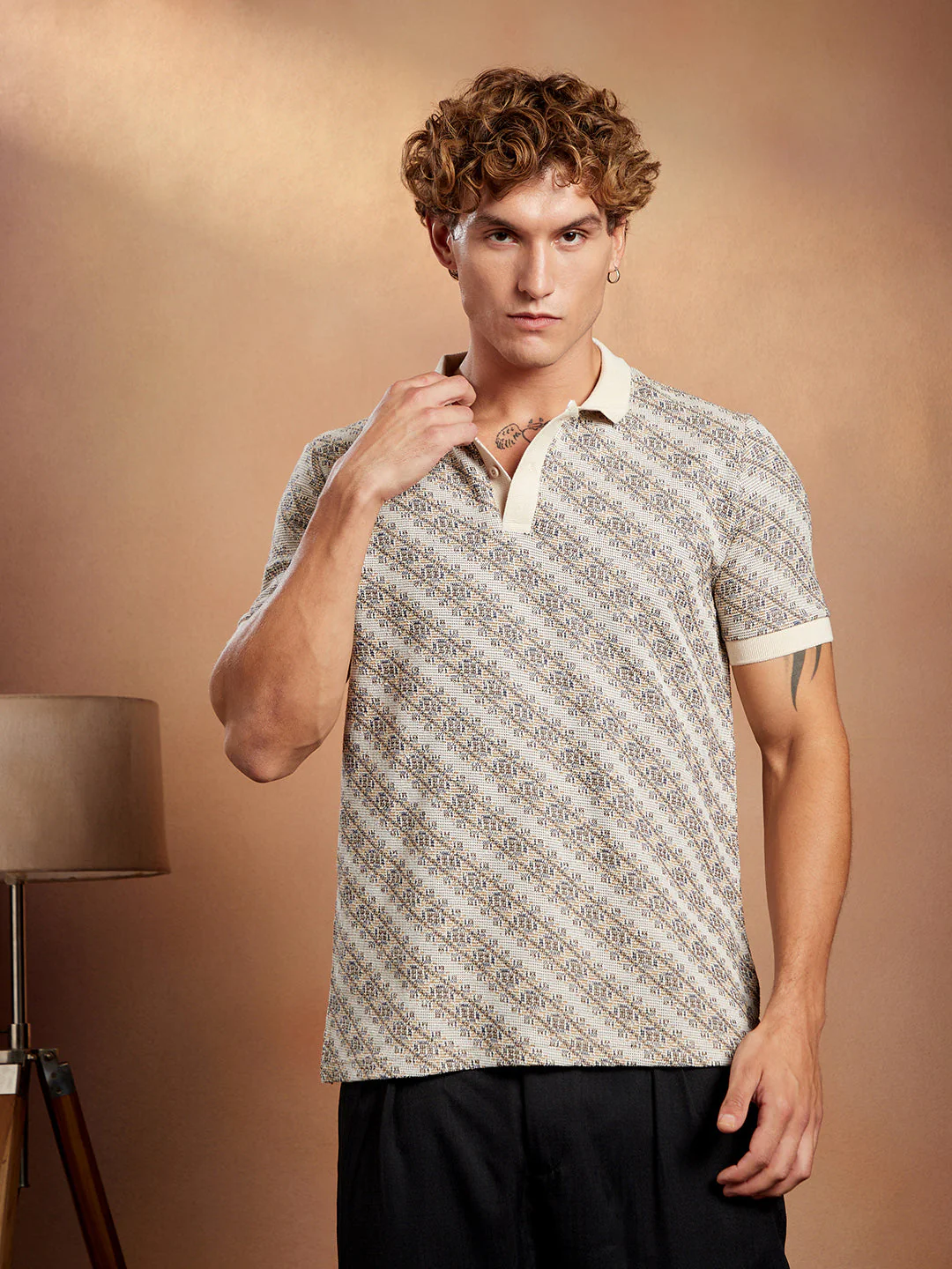 Flora-Slant Polo T-Shirt - Image 2
