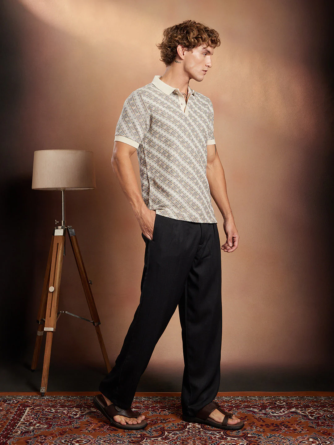 Flora-Slant Polo T-Shirt - Image 5