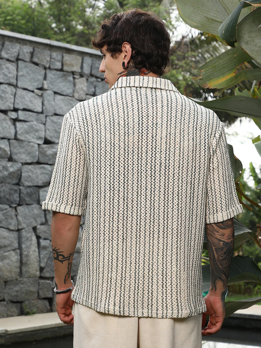 Striped Crochet Shirt - Image 4