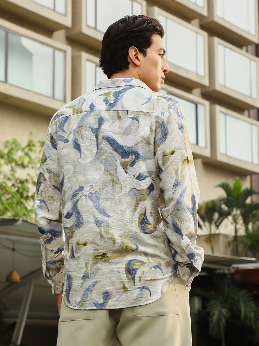 Waterbrush-Imprint Dobby Shirt - Image 4