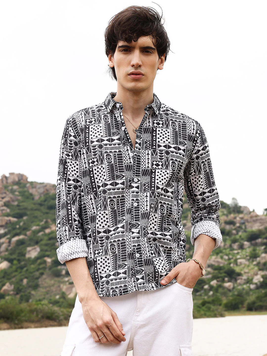 Abstract Geometric Shirt - Image 2