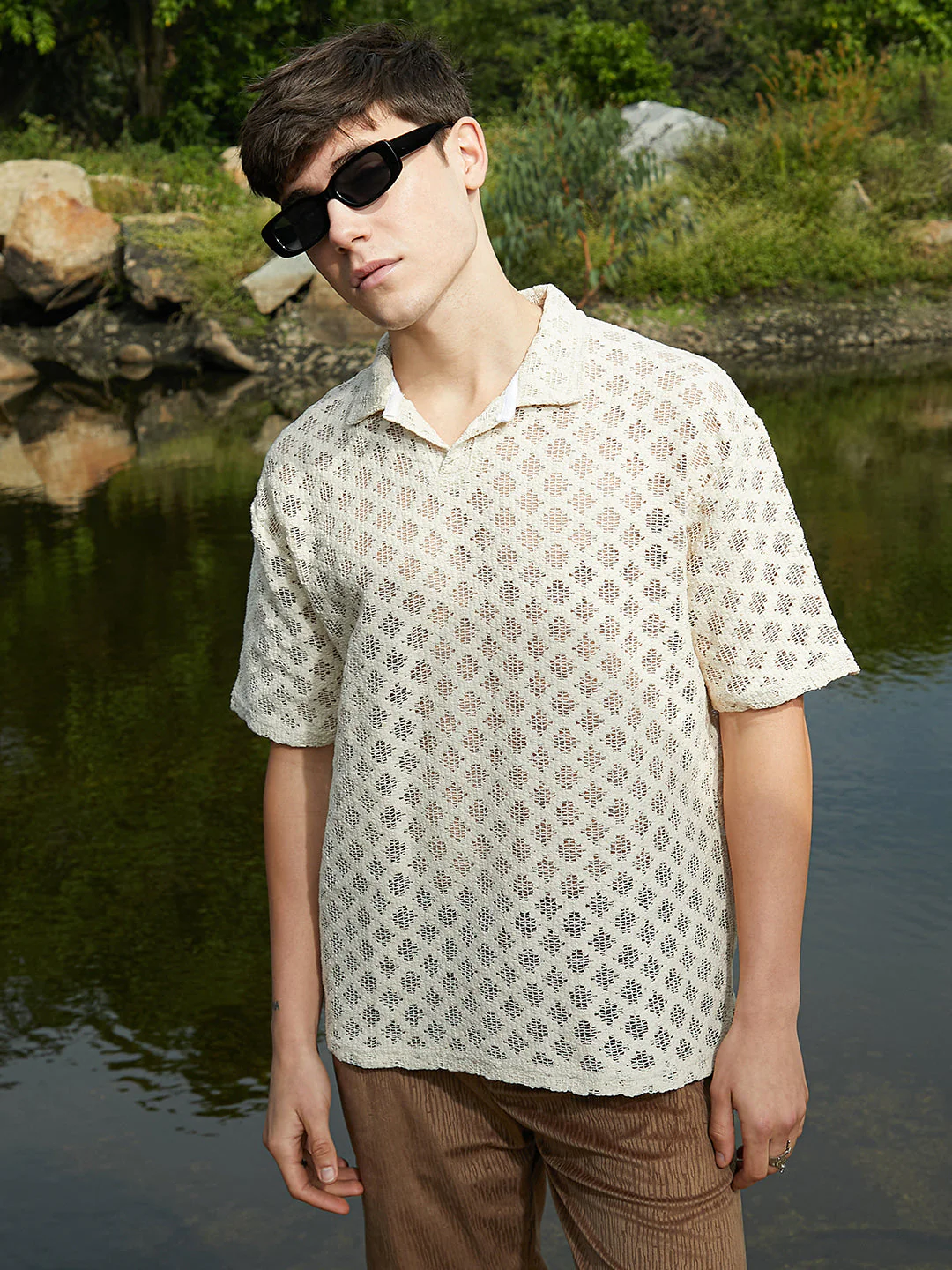 Oblique Oversized Polo T-Shirt