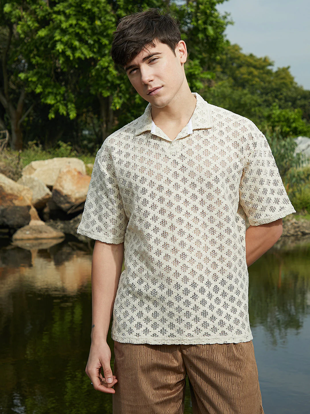 Oblique Oversized Polo T-Shirt - Image 2