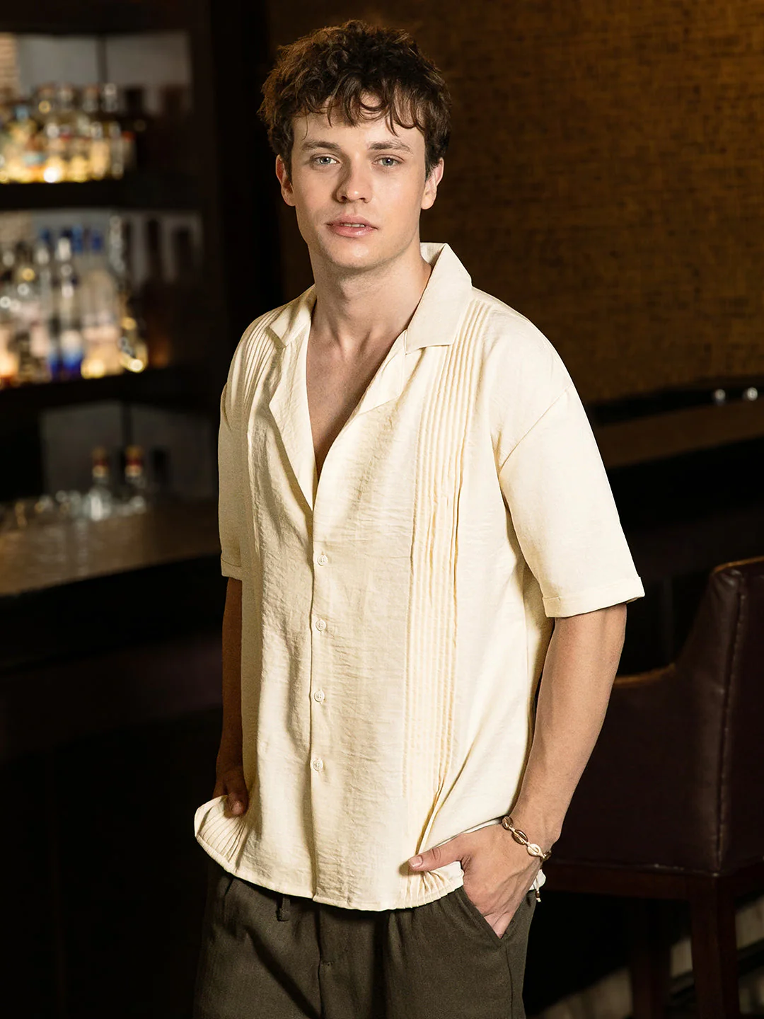 Pleat-Block Oversized Shirt - Image 3