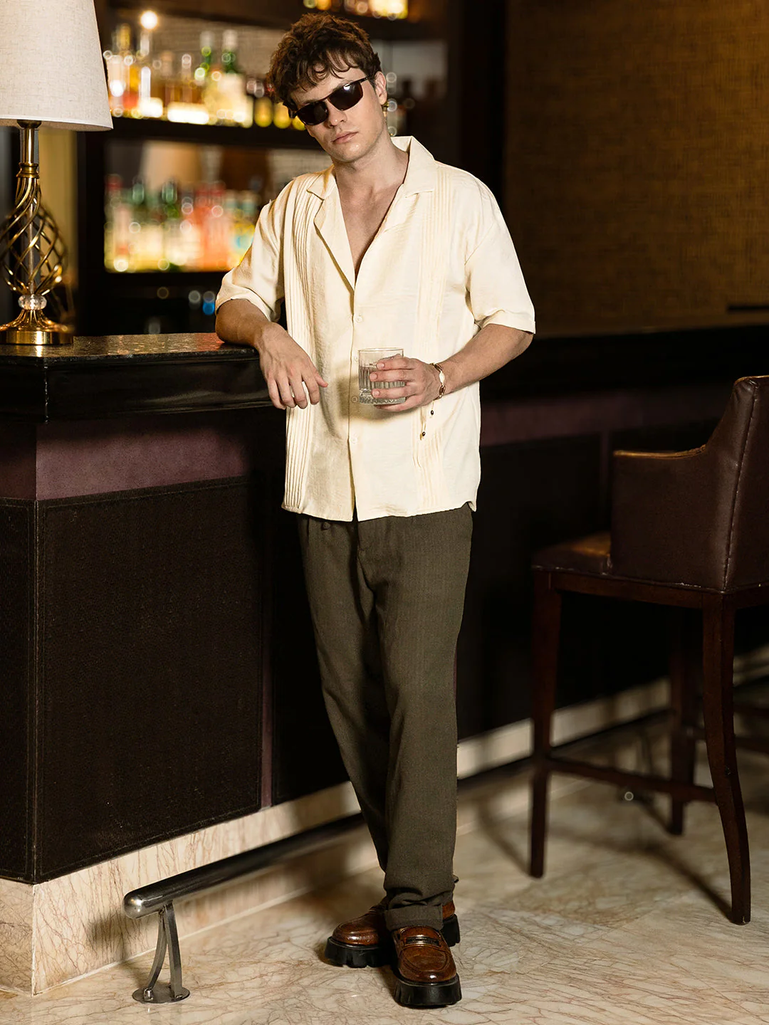 Pleat-Block Oversized Shirt - Image 6