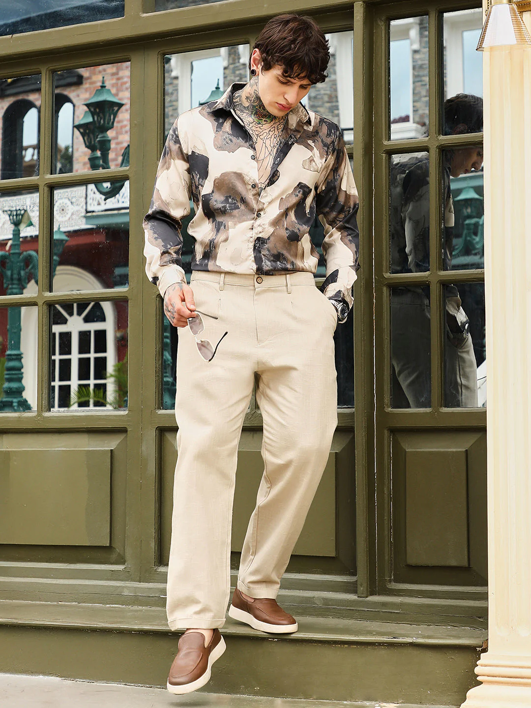 Lightweight - Pleated-Cuffed Tailored Trouers - Image 6