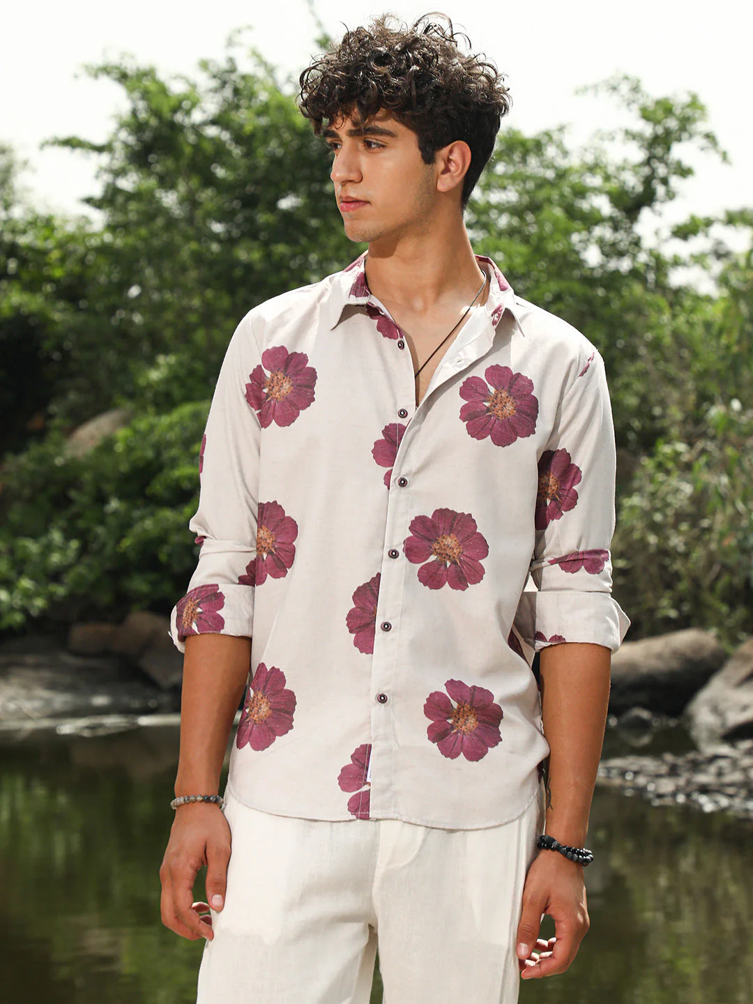 Blooming Flora Imprint Shirt - Image 2