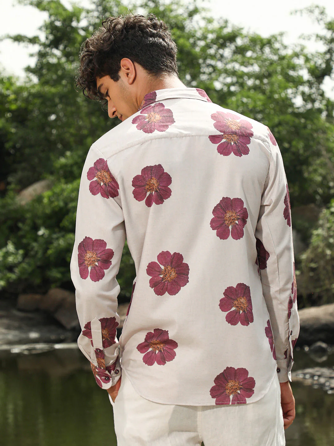 Blooming Flora Imprint Shirt - Image 4