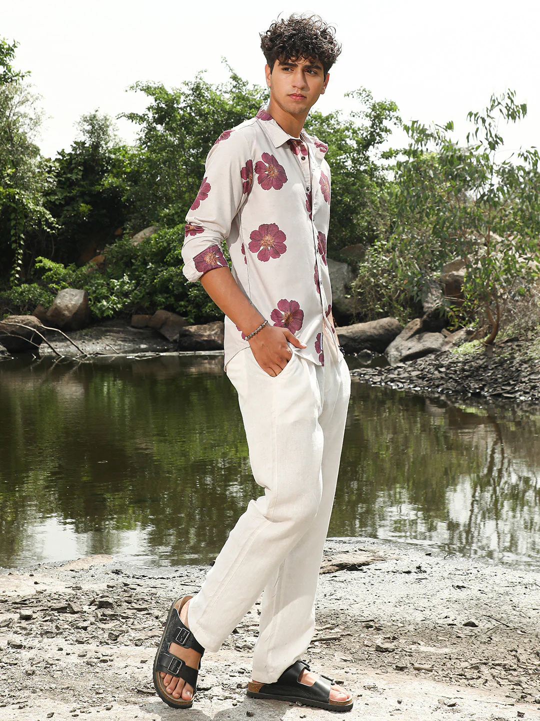 Blooming Flora Imprint Shirt - Image 5