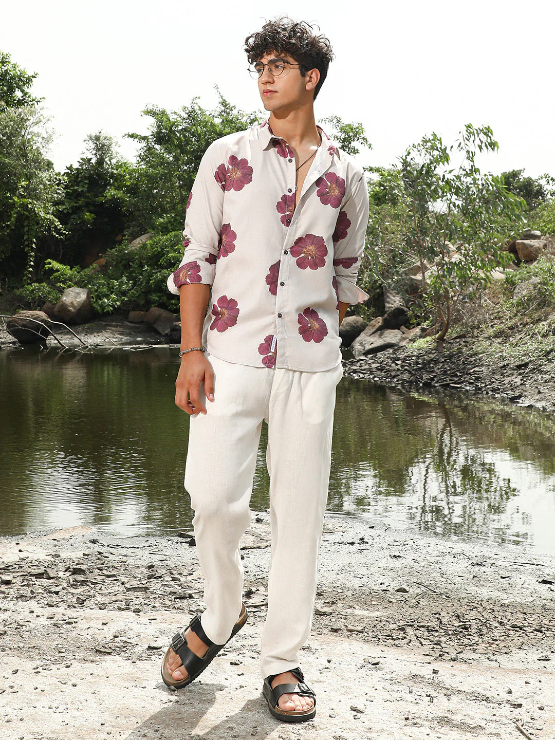 Blooming Flora Imprint Shirt - Image 6
