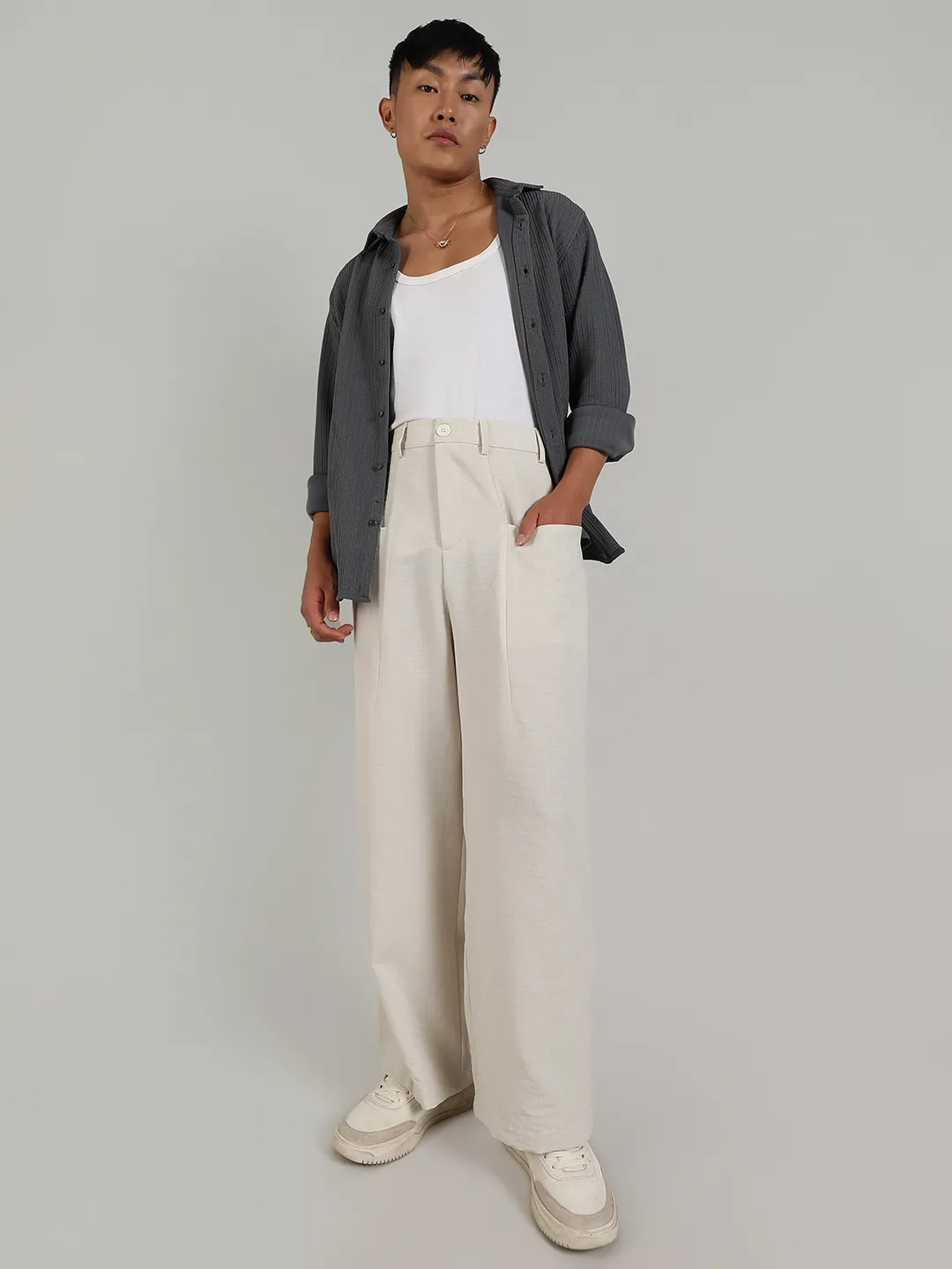 Lightweight - Tailored Linen-Blend Trousers - Image 5