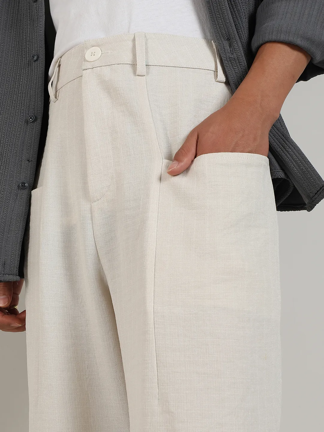 Lightweight - Tailored Linen-Blend Trousers - Image 7