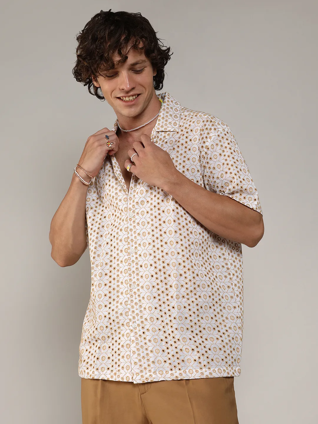 Embroidered Circular Shirt - Image 6