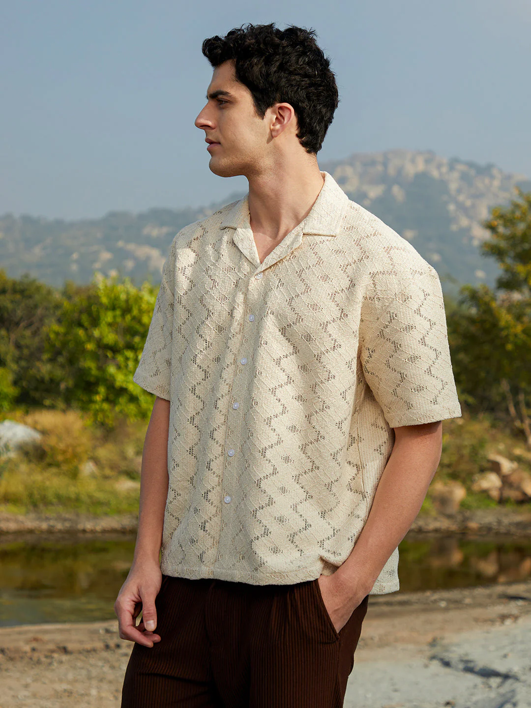 Zig-Trail Cuban Oversized Shirt - Image 3