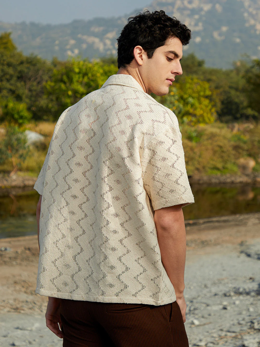Zig-Trail Cuban Oversized Shirt - Image 4