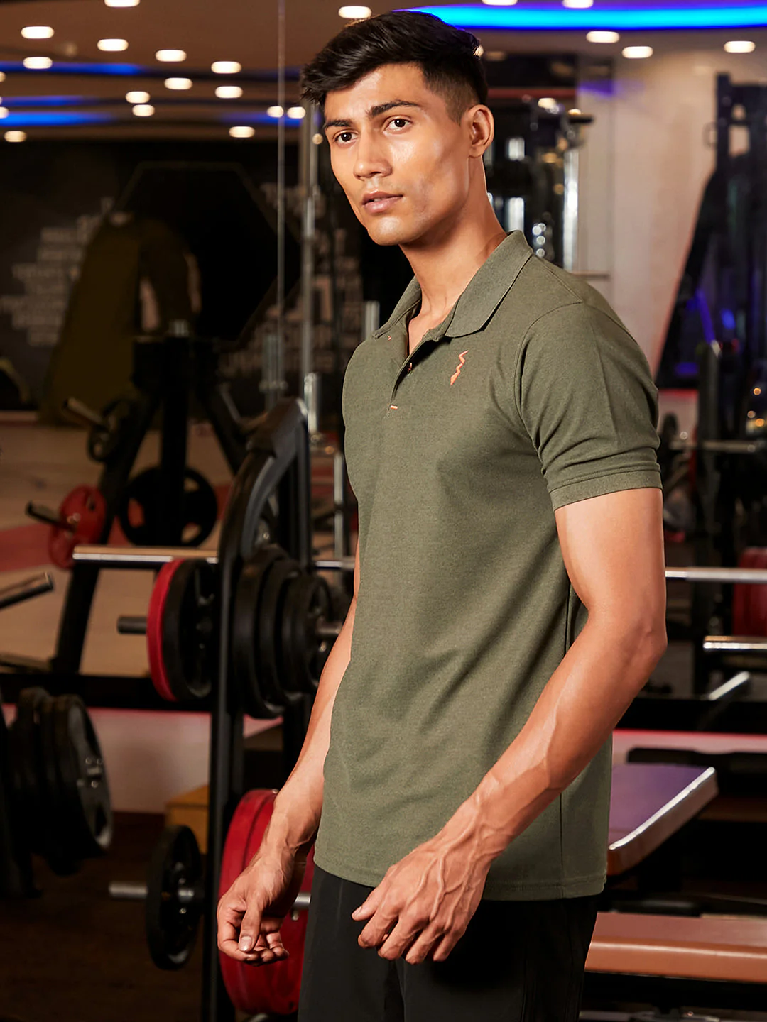 Basic Activewear Polo T-Shirt - Image 3