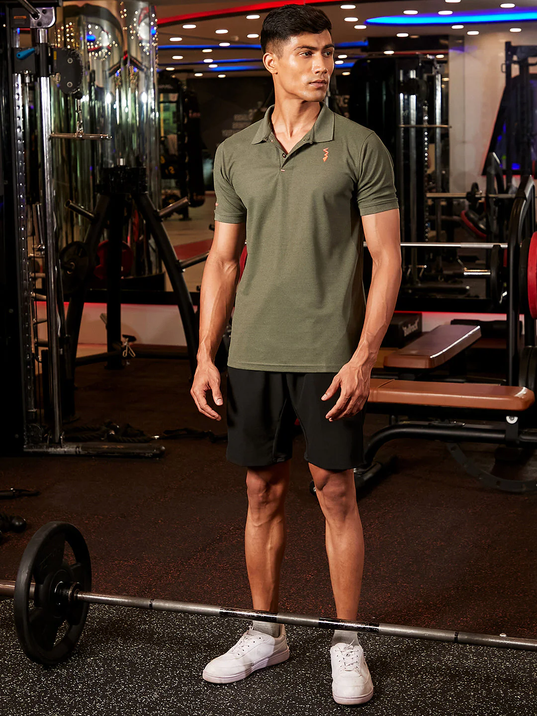 Basic Activewear Polo T-Shirt - Image 5