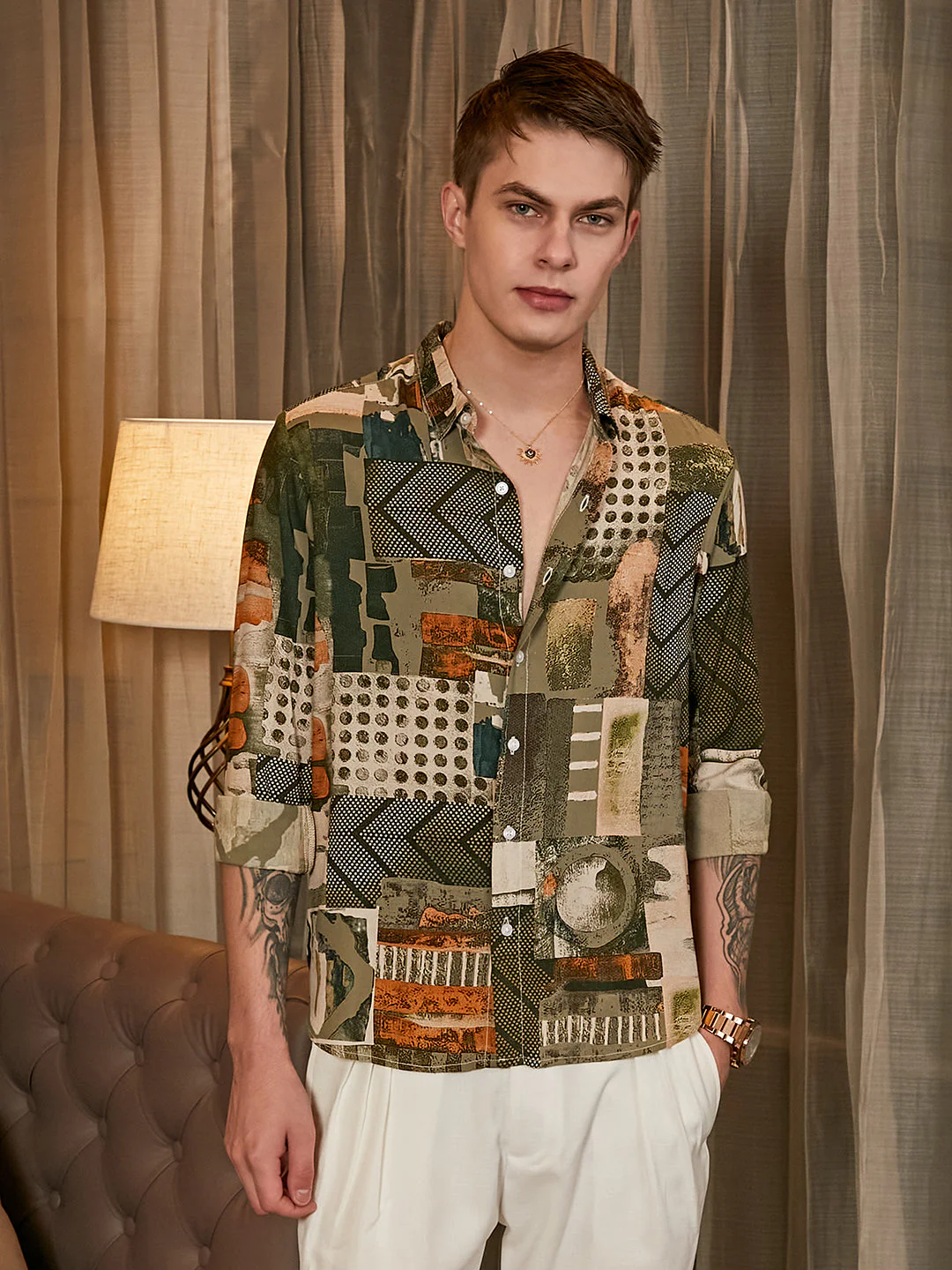 Earthy-Abstract Shirt - Image 2