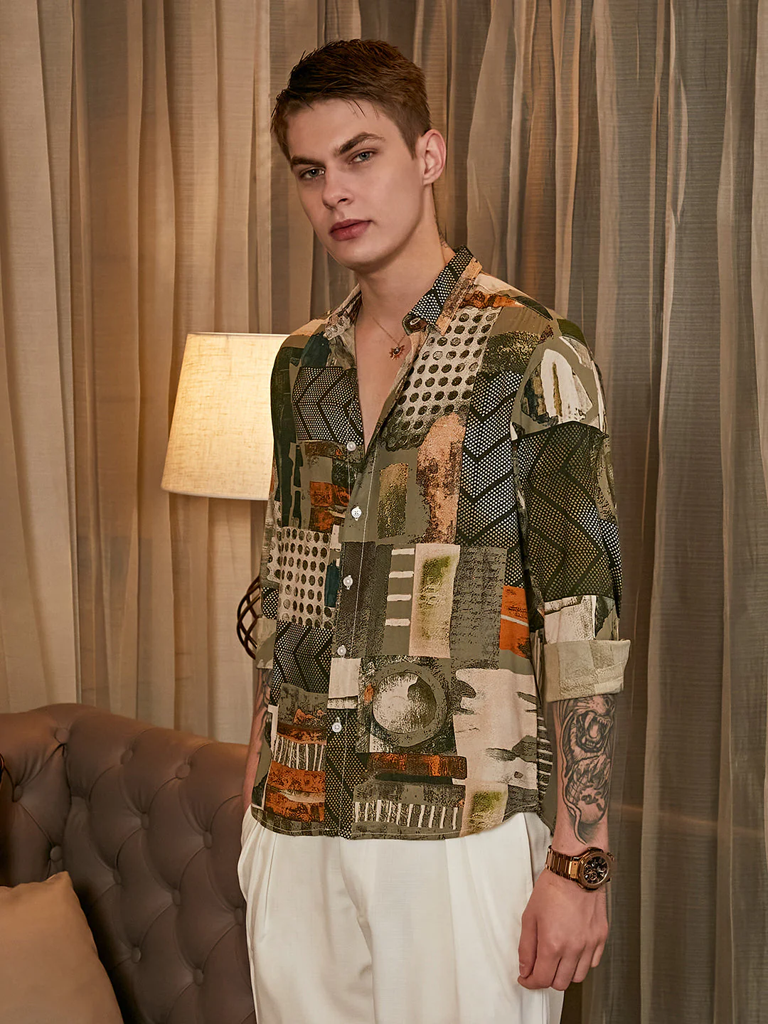 Earthy-Abstract Shirt - Image 3