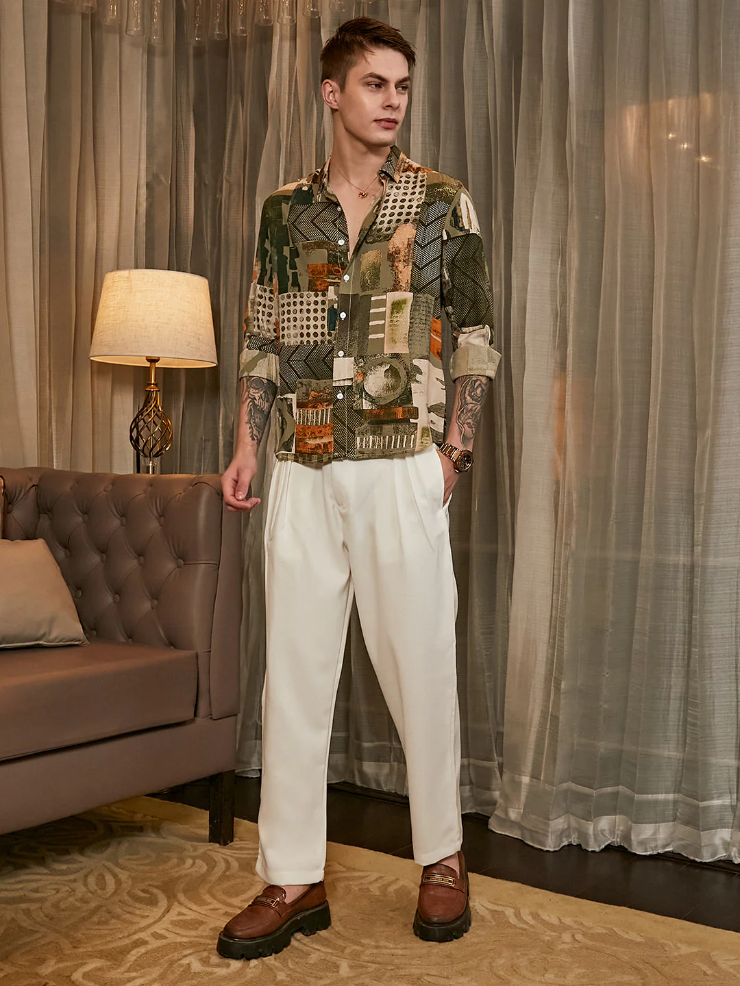 Earthy-Abstract Shirt - Image 5