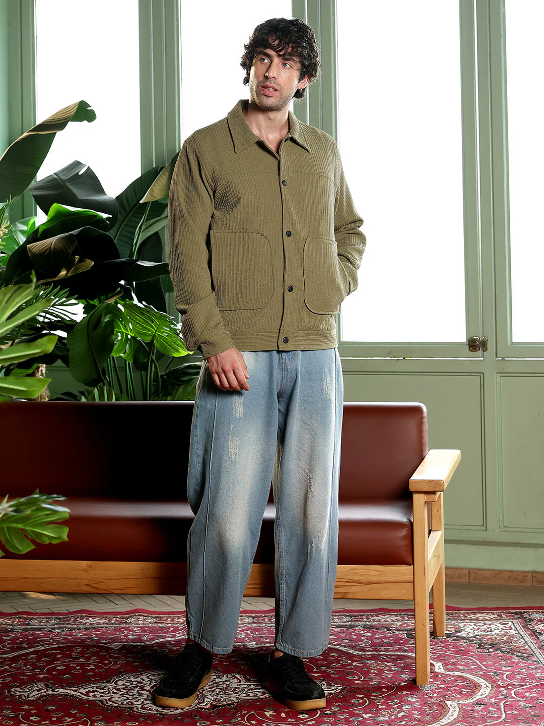 Crease-Tactile Panelled Jacket - Image 5