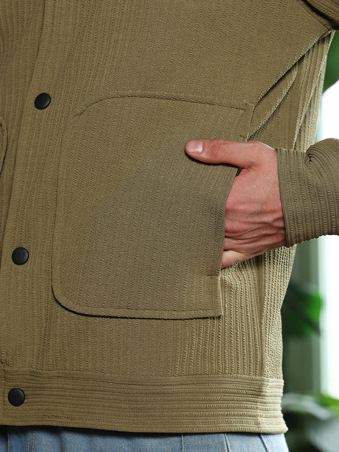 Crease-Tactile Panelled Jacket - Image 8