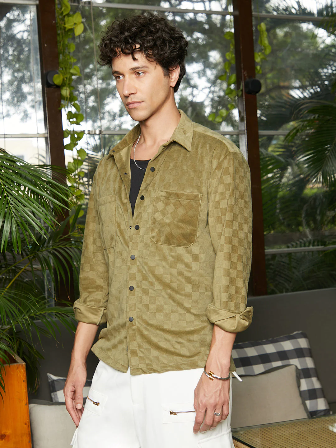Cubic Velvet Utility Shacket - Image 3