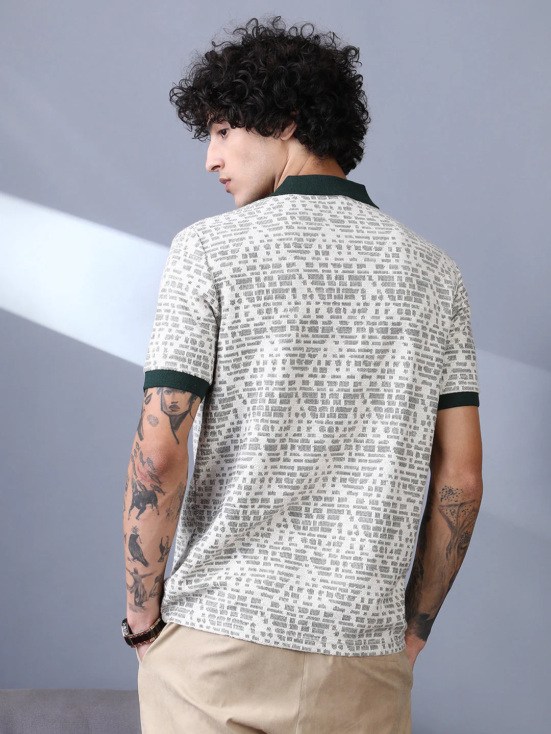 Geometrix-Knit Polo Shirt - Image 4