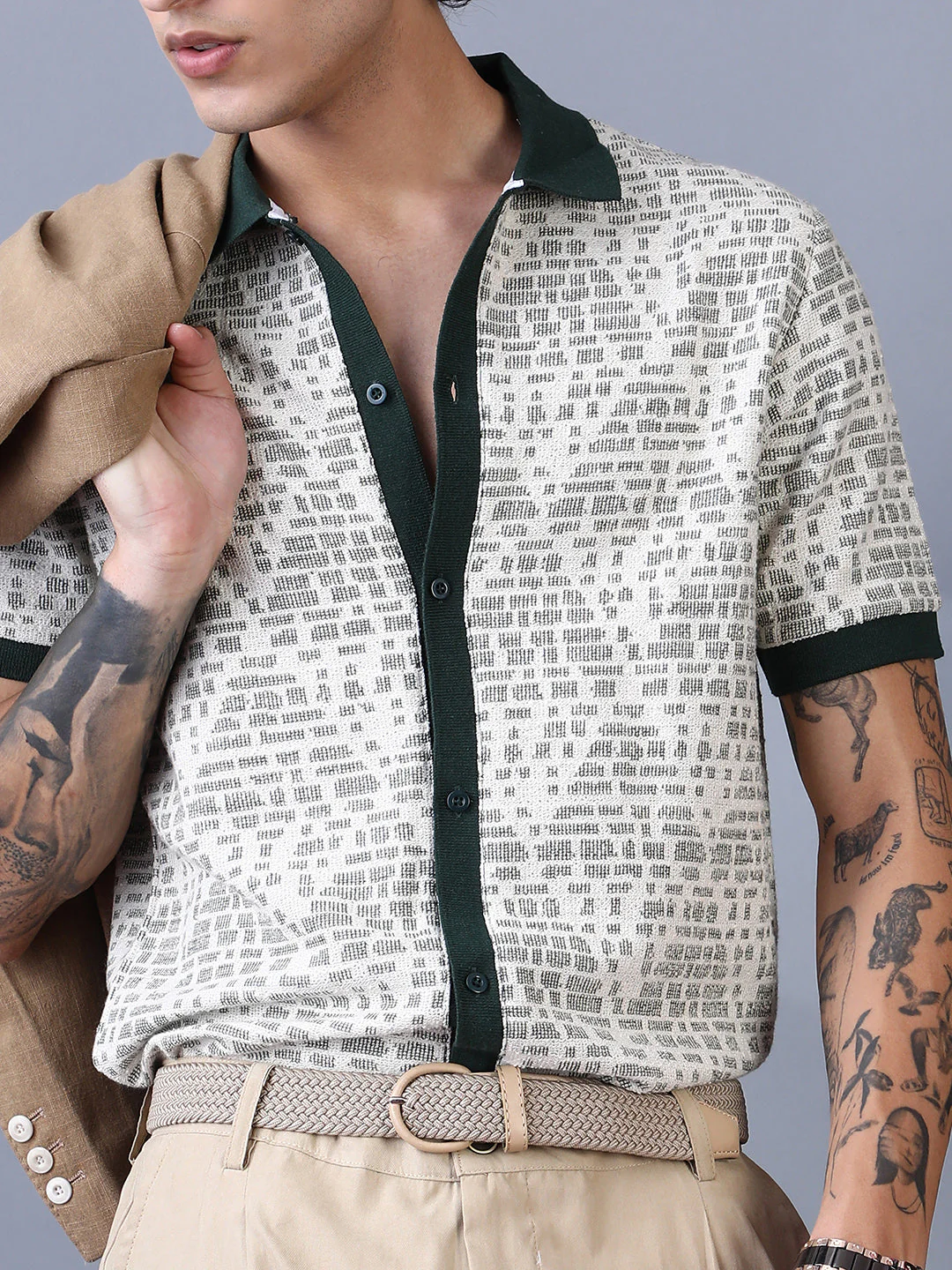 Geometrix-Knit Polo Shirt - Image 7
