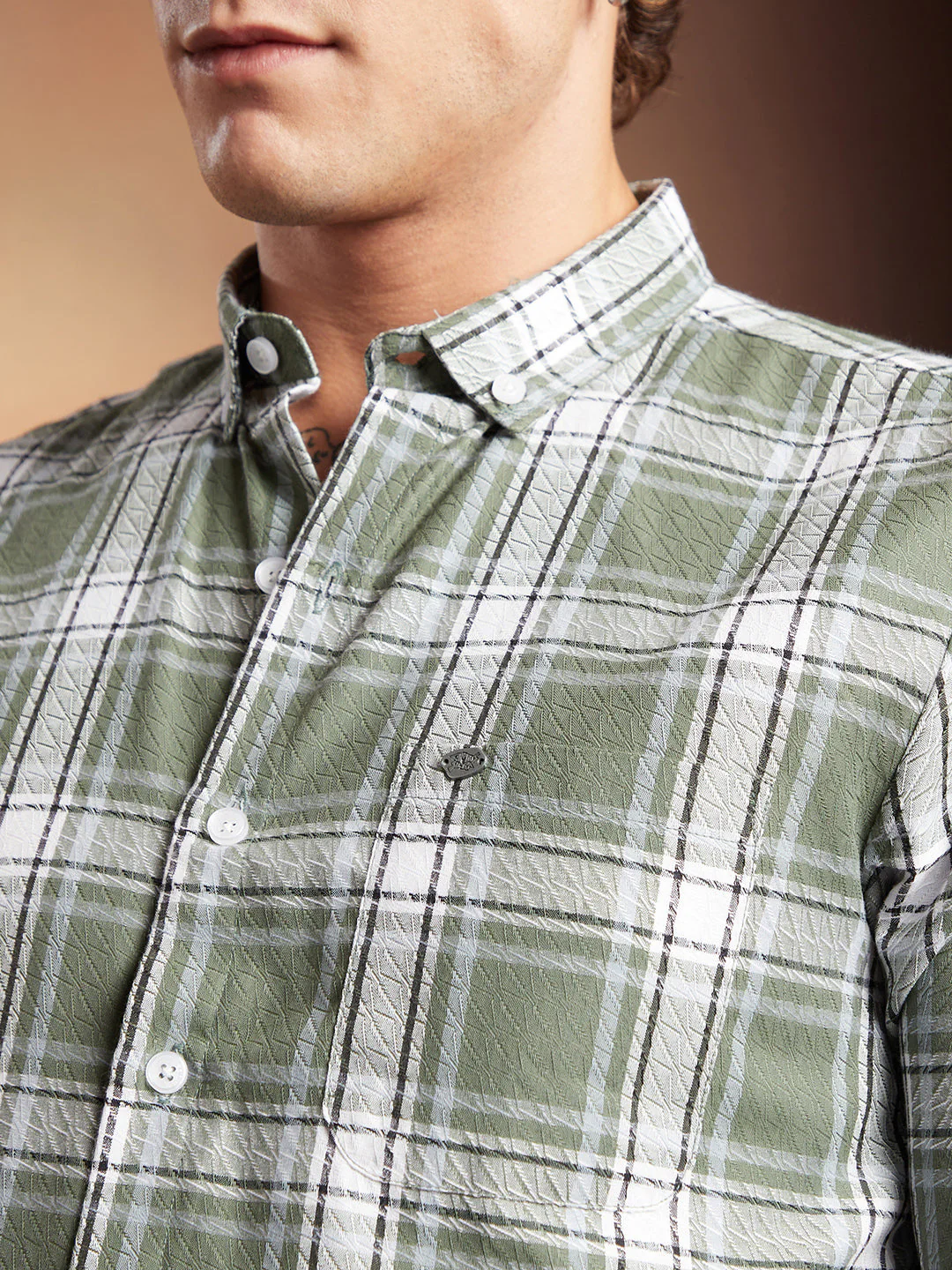 Halo-Check Regular Shirt - Image 7