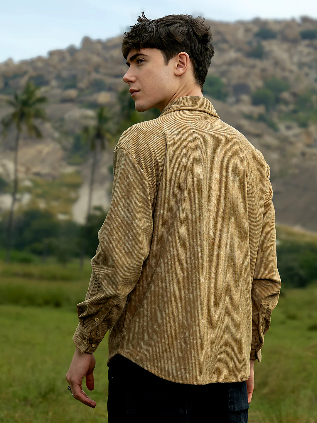 Faded Corduroy Oversized Shirt - Image 4