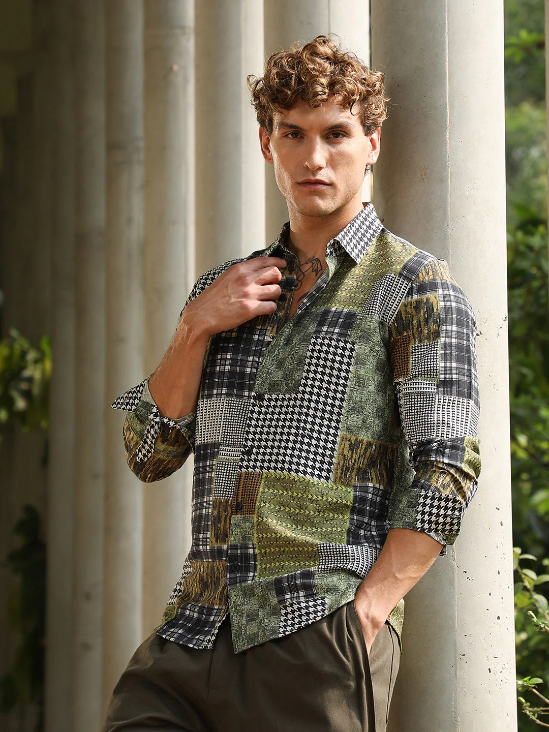 Houndstooth Block Shirt - Image 3