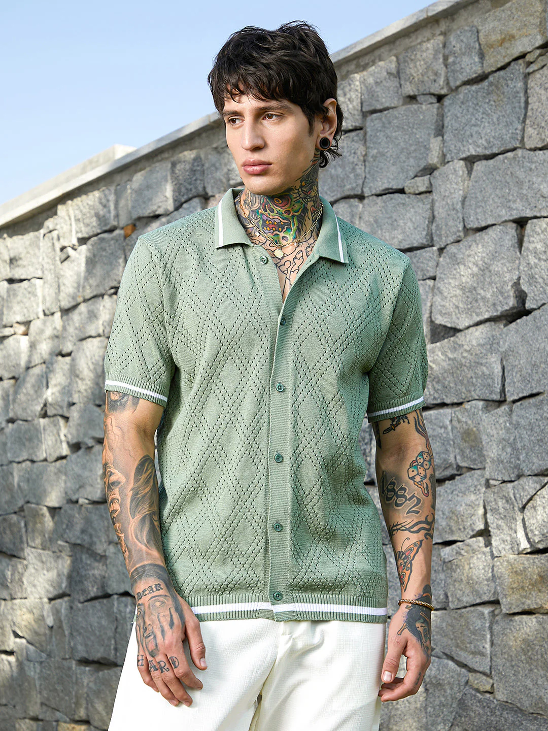 Logenze Open-Knit Shirt - Image 2