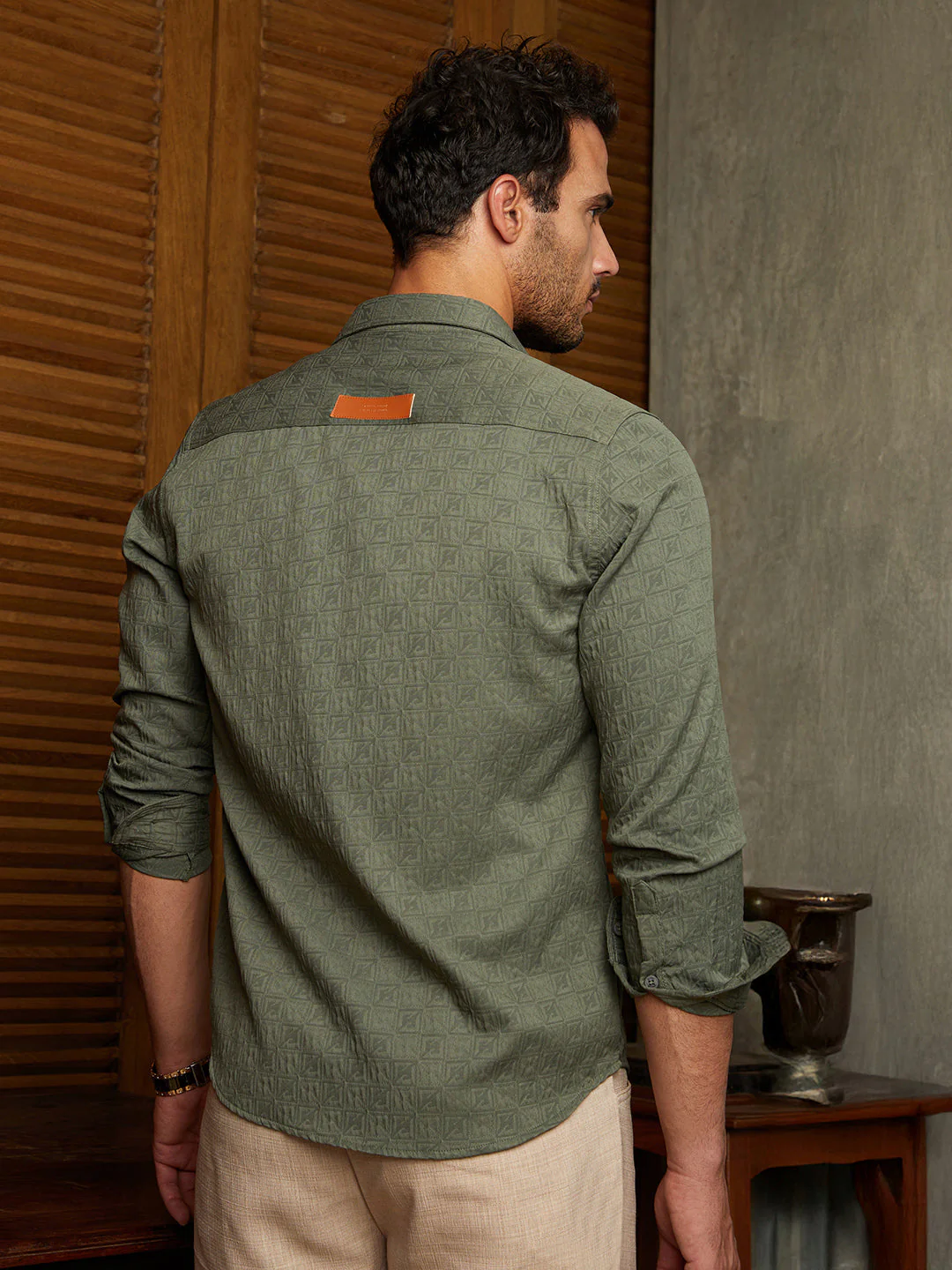 Obliqa-Utility Relaxed Shirt - Image 4