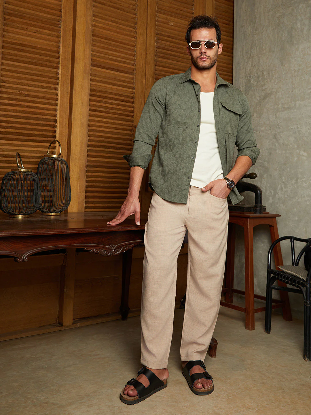 Obliqa-Utility Relaxed Shirt - Image 6