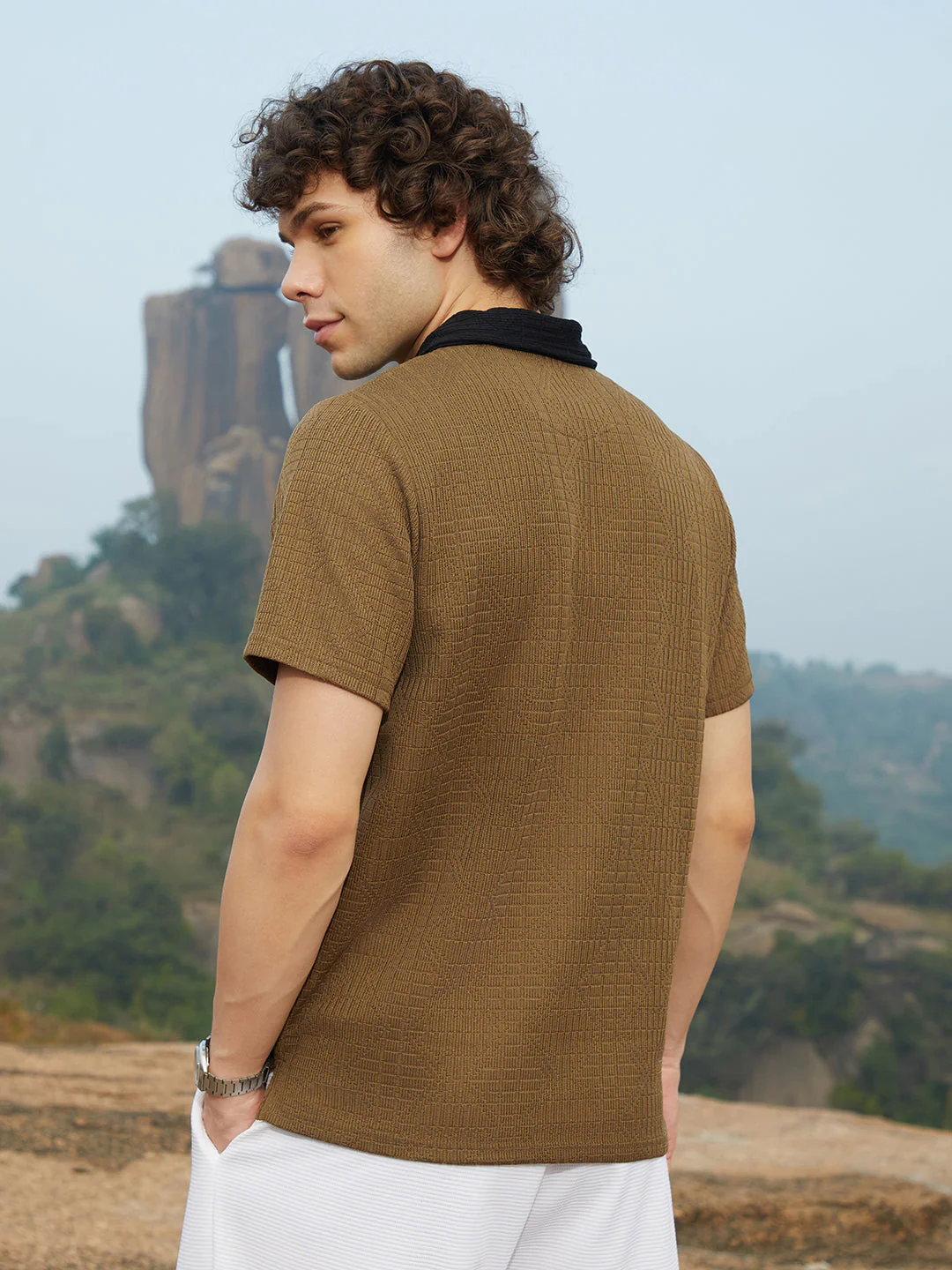 Oblique-Block Polo T-Shirt - Image 4